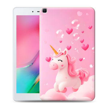 Силиконовый чехол на Samsung Galaxy Tab A 8.0 (2019) с принтом Единорог Силиконовый чехол на Samsung Galaxy Tab A 8.0 (2019) с принтом Единорог