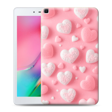 Силиконовый чехол на Samsung Galaxy Tab A 8.0 (2019) с принтом Сердечки Силиконовый чехол на Samsung Galaxy Tab A 8.0 (2019) с принтом Сердечки