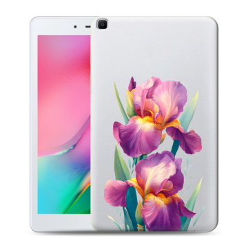 Силиконовый чехол на Samsung Galaxy Tab A 8.0 (2019) с принтом Цветы орхидеи