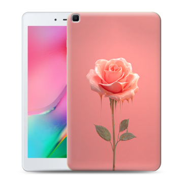 Силиконовый чехол на Samsung Galaxy Tab A 8.0 (2019) с принтом Розовая роза
