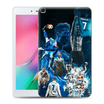 Силиконовый чехол на Samsung Galaxy Tab A 8.0 (2019) с принтом Реал Роналдо