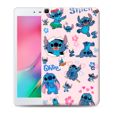 Силиконовый чехол на Samsung Galaxy Tab A 8.0 (2019) с принтом Лило и Стич Силиконовый чехол на Samsung Galaxy Tab A 8.0 (2019) с принтом Лило и Стич