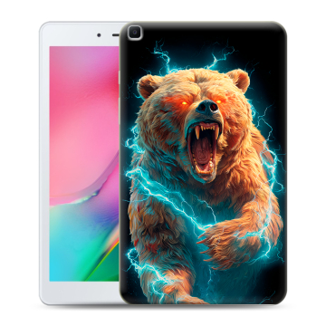 Силиконовый чехол на Samsung Galaxy Tab A 8.0 (2019) с принтом Медведь