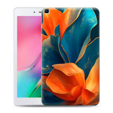 Силиконовый чехол на Samsung Galaxy Tab A 8.0 (2019) с принтом Цветы