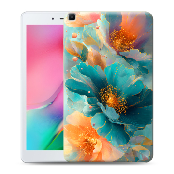 Силиконовый чехол на Samsung Galaxy Tab A 8.0 (2019) с принтом Цветы