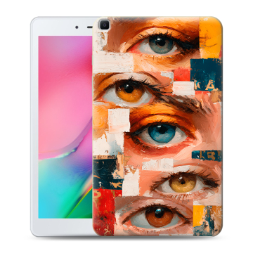 Силиконовый чехол на Samsung Galaxy Tab A 8.0 (2019) с принтом Модный принт