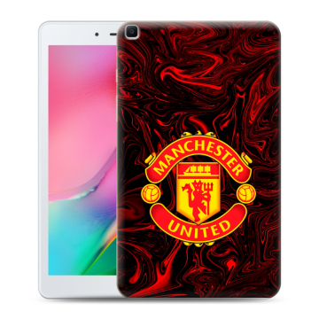 Силиконовый чехол на Samsung Galaxy Tab A 8.0 (2019) с принтом Manchester United