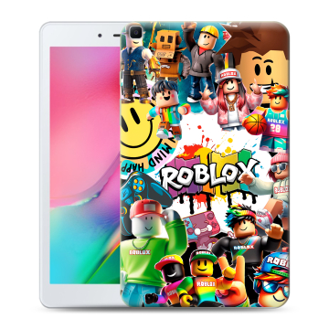 Силиконовый чехол на Samsung Galaxy Tab A 8.0 (2019) с принтом Roblox Роблокс
