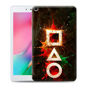 Силиконовый чехол на Samsung Galaxy Tab A 8.0 (2019) с принтом Squid Game Игра кальмара