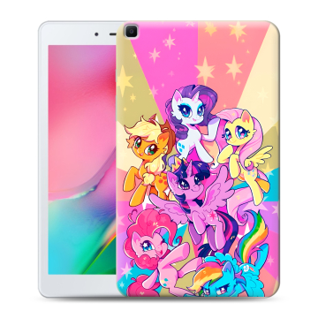 Силиконовый чехол на Samsung Galaxy Tab A 8.0 (2019) с принтом My little pony Дружба чудо Силиконовый чехол на Samsung Galaxy Tab A 8.0 (2019) с принтом My little pony Дружба чудо