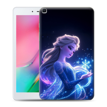 Силиконовый чехол на Samsung Galaxy Tab A 8.0 (2019) с принтом Холодное сердце Frozen Силиконовый чехол на Samsung Galaxy Tab A 8.0 (2019) с принтом Холодное сердце Frozen