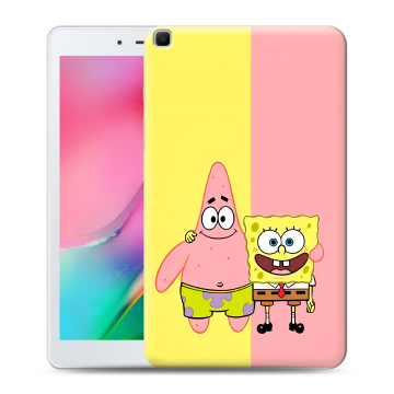 Силиконовый чехол на Samsung Galaxy Tab A 8.0 (2019) с принтом Спанч боб Спанчбоб Силиконовый чехол на Samsung Galaxy Tab A 8.0 (2019) с принтом Спанч боб Спанчбоб