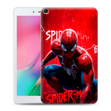 Силиконовый чехол на Samsung Galaxy Tab A 8.0 (2019) с принтом Spiderman Человек паук