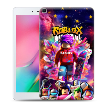 Силиконовый чехол на Samsung Galaxy Tab A 8.0 (2019) с принтом Roblox Роблокс