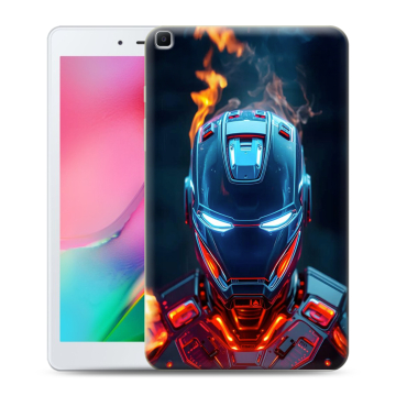 Силиконовый чехол на Samsung Galaxy Tab A 8.0 (2019) с принтом IronMan Железный человек