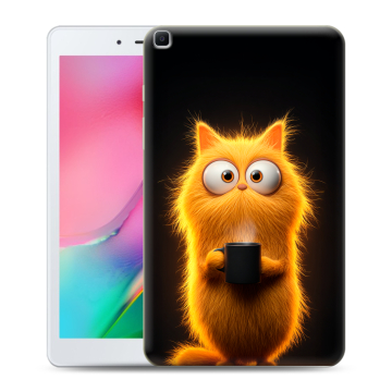 Силиконовый чехол на Samsung Galaxy Tab A 8.0 (2019) с принтом Смешной кот Силиконовый чехол на Samsung Galaxy Tab A 8.0 (2019) с принтом Смешной кот