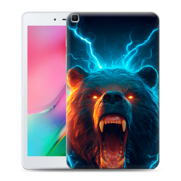 Силиконовый чехол на Samsung Galaxy Tab A 8.0 (2019) с принтом Медведь