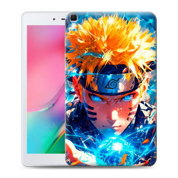 Силиконовый чехол на Samsung Galaxy Tab A 8.0 (2019) с принтом Аниме Наруто Naruto