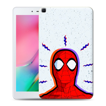 Силиконовый чехол на Samsung Galaxy Tab A 8.0 (2019) с принтом Spiderman Человек паук