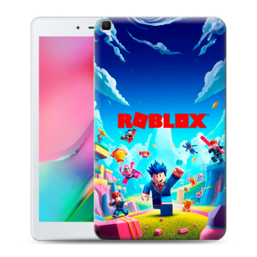 Силиконовый чехол на Samsung Galaxy Tab A 8.0 (2019) с принтом Roblox Роблокс