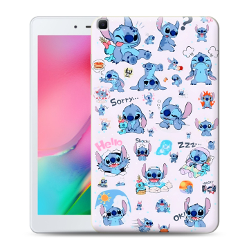 Силиконовый чехол на Samsung Galaxy Tab A 8.0 (2019) с принтом Лило и Стич Силиконовый чехол на Samsung Galaxy Tab A 8.0 (2019) с принтом Лило и Стич