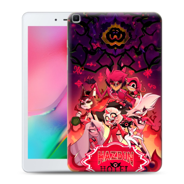 Силиконовый чехол на Samsung Galaxy Tab A 8.0 (2019) с принтом Hazbin Hotel Отель Хазбин Силиконовый чехол на Samsung Galaxy Tab A 8.0 (2019) с принтом Hazbin Hotel Отель Хазбин