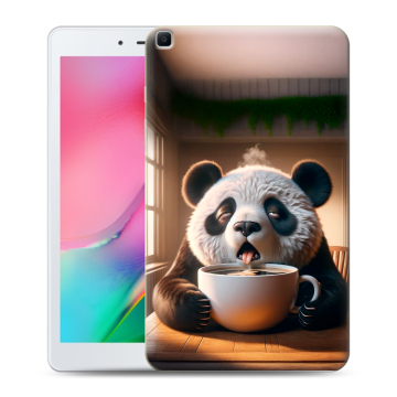 Силиконовый чехол на Samsung Galaxy Tab A 8.0 (2019) с принтом смешная панда