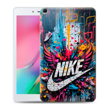 Силиконовый чехол на Samsung Galaxy Tab A 8.0 (2019) с принтом Nike Найк