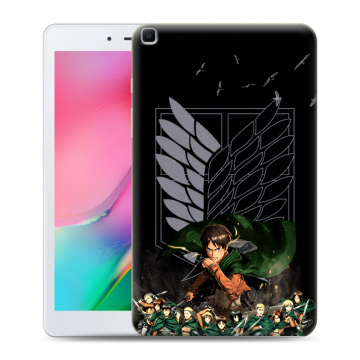 Силиконовый чехол на Samsung Galaxy Tab A 8.0 (2019) с принтом Атака титанов Силиконовый чехол на Samsung Galaxy Tab A 8.0 (2019) с принтом Атака титанов