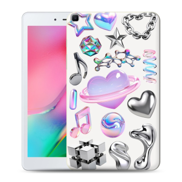 Силиконовый чехол на Samsung Galaxy Tab A 8.0 (2019) с принтом Y2K
