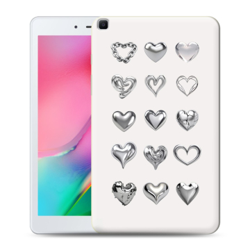 Силиконовый чехол на Samsung Galaxy Tab A 8.0 (2019) с принтом Y2K сердечки