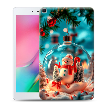 Силиконовый чехол на Samsung Galaxy Tab A 8.0 (2019) с принтом Новый год
