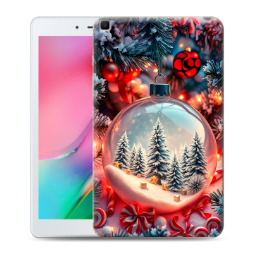 Силиконовый чехол на Samsung Galaxy Tab A 8.0 (2019) с принтом Новый год