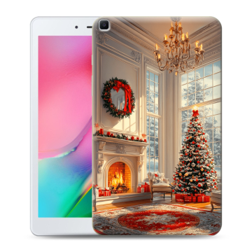 Силиконовый чехол на Samsung Galaxy Tab A 8.0 (2019) с принтом Новый год