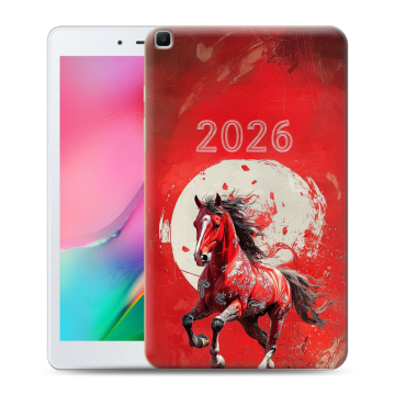 Силиконовый чехол на Samsung Galaxy Tab A 8.0 (2019) с принтом Новый год