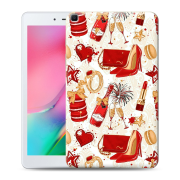 Силиконовый чехол на Samsung Galaxy Tab A 8.0 (2019) с принтом Новый год