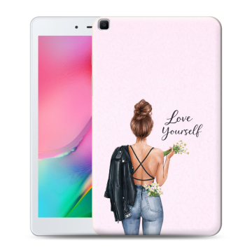 Силиконовый чехол на Samsung Galaxy Tab A 8.0 (2019) с принтом женский Силиконовый чехол на Samsung Galaxy Tab A 8.0 (2019) с принтом женский