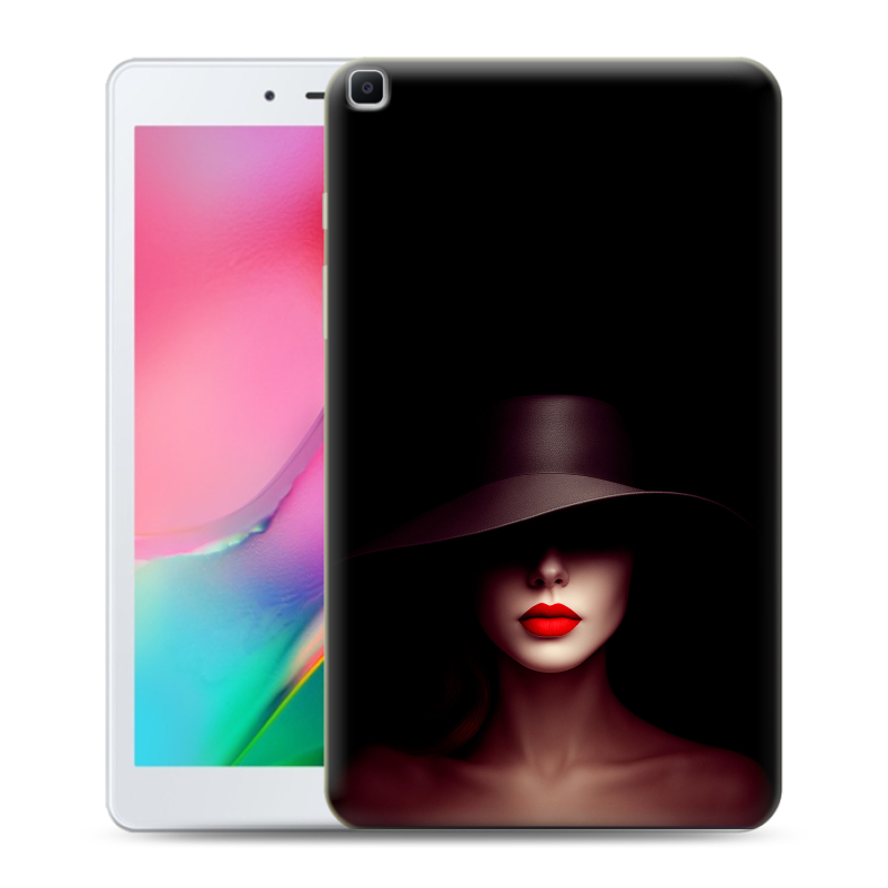 Силиконовый чехол на Samsung Galaxy Tab A 8.0 (2019) с принтом Девушка в шляпе Силиконовый чехол на Samsung Galaxy Tab A 8.0 (2019) с принтом Девушка в шляпе