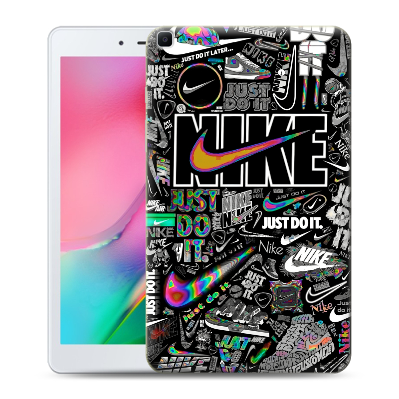 Силиконовый противоударный чехол на Samsung Galaxy Tab A 8.0 (2019) с принтом Найк Силиконовый противоударный чехол на Samsung Galaxy Tab A 8.0 (2019) с принтом Найк