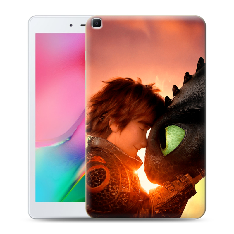 Силиконовый чехол на Samsung Galaxy Tab A 8.0 (2019) с принтом Как приручить дракона Силиконовый чехол на Samsung Galaxy Tab A 8.0 (2019) с принтом Как приручить дракона