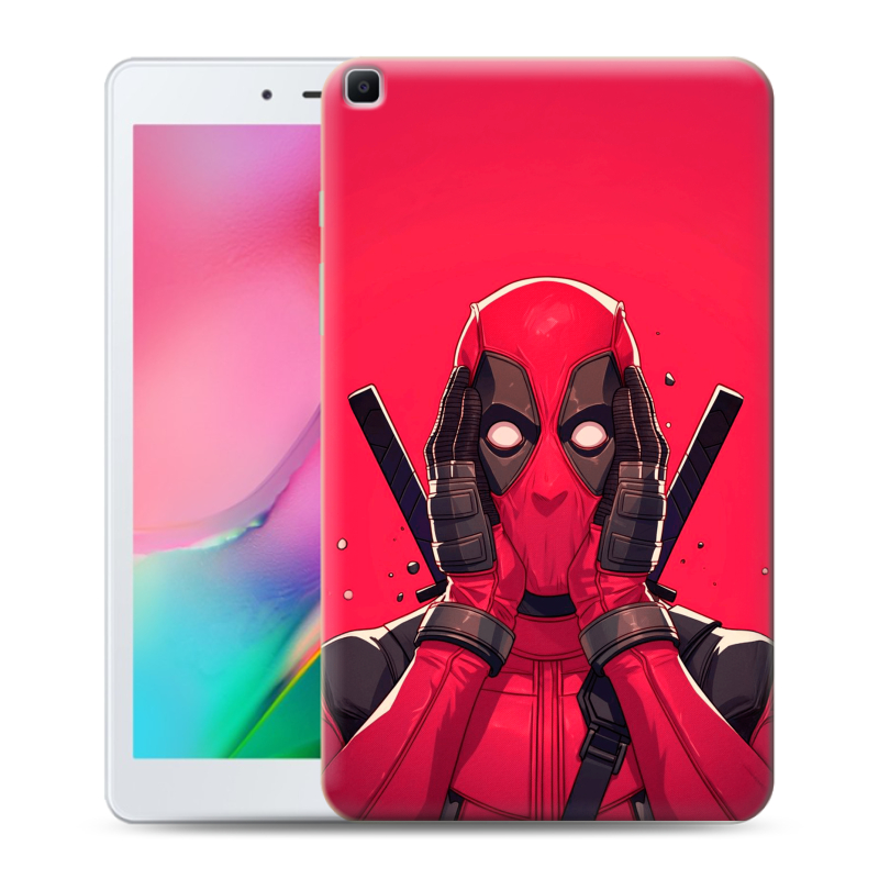 Силиконовый чехол на Samsung Galaxy Tab A 8.0 (2019) с принтом Дедпул Deadpool Силиконовый чехол на Samsung Galaxy Tab A 8.0 (2019) с принтом Дедпул Deadpool