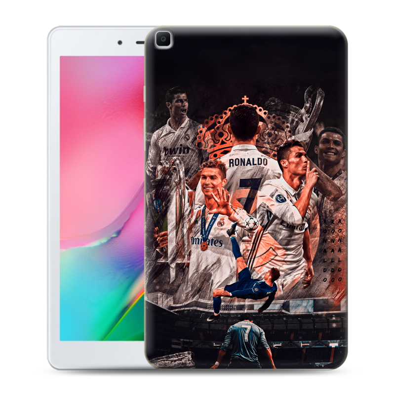 Силиконовый противоударный чехол на Samsung Galaxy Tab A 8.0 (2019) с принтом Реал Роналдо Real Ronaldo Силиконовый противоударный чехол на Samsung Galaxy Tab A 8.0 (2019) с принтом Реал Роналдо Real Ronaldo