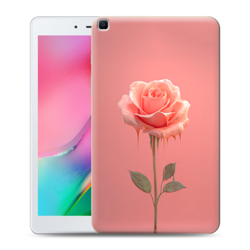 Силиконовый чехол на Samsung Galaxy Tab A 8.0 (2019) с принтом Розовая роза Силиконовый чехол на Samsung Galaxy Tab A 8.0 (2019) с принтом Розовая роза