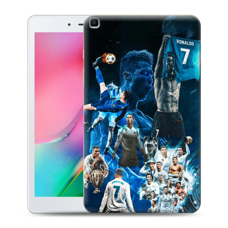 Силиконовый чехол на Samsung Galaxy Tab A 8.0 (2019) с принтом Реал Роналдо Силиконовый чехол на Samsung Galaxy Tab A 8.0 (2019) с принтом Реал Роналдо