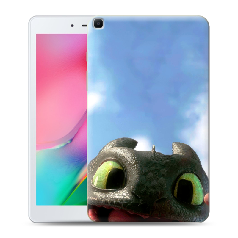 Силиконовый противоударный чехол на Samsung Galaxy Tab A 8.0 (2019) с принтом Как приручить дракона Силиконовый противоударный чехол на Samsung Galaxy Tab A 8.0 (2019) с принтом Как приручить дракона