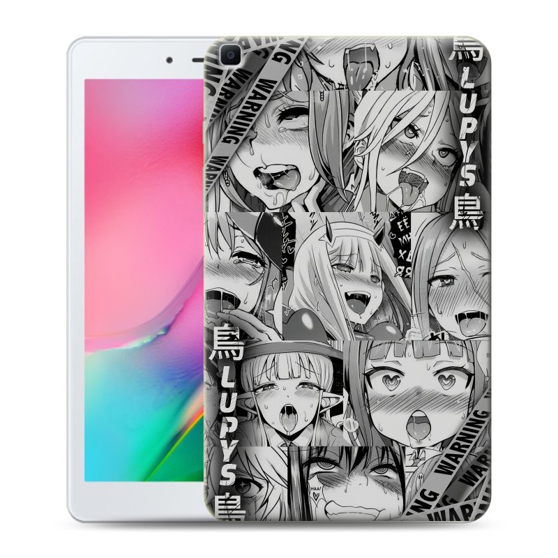 Силиконовый противоударный чехол на Samsung Galaxy Tab A 8.0 (2019) с принтом Ahegao Ахегао Аниме Силиконовый противоударный чехол на Samsung Galaxy Tab A 8.0 (2019) с принтом Ahegao Ахегао Аниме