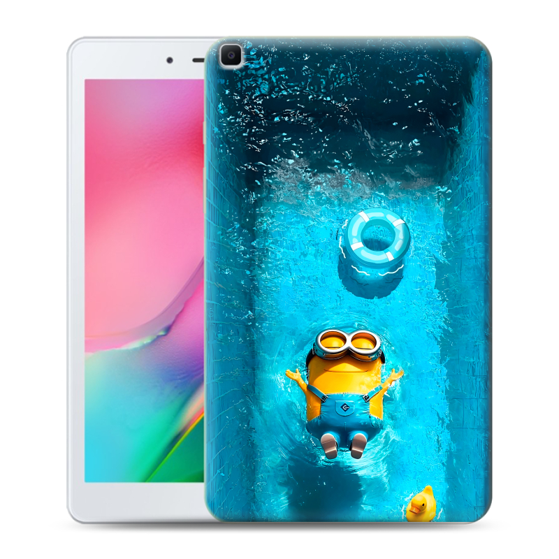 Силиконовый чехол на Samsung Galaxy Tab A 8.0 (2019) с принтом Миньоны Силиконовый чехол на Samsung Galaxy Tab A 8.0 (2019) с принтом Миньоны