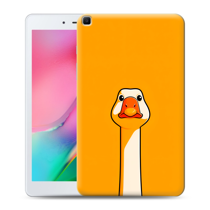 Силиконовый чехол на Samsung Galaxy Tab A 8.0 (2019) с принтом Смешная утка Силиконовый чехол на Samsung Galaxy Tab A 8.0 (2019) с принтом Смешная утка
