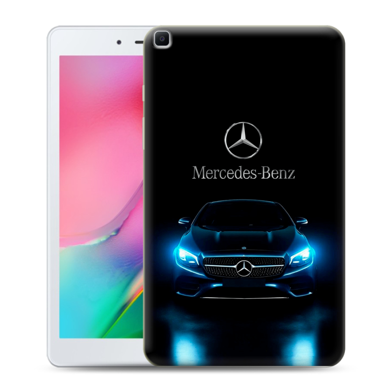 Силиконовый противоударный чехол на Samsung Galaxy Tab A 8.0 (2019) с принтом Mercedes Мерседес Силиконовый противоударный чехол на Samsung Galaxy Tab A 8.0 (2019) с принтом Mercedes Мерседес