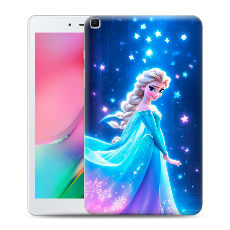 Силиконовый противоударный чехол на Samsung Galaxy Tab A 8.0 (2019) с принтом Холодное сердце Frozen Силиконовый противоударный чехол на Samsung Galaxy Tab A 8.0 (2019) с принтом Холодное сердце Frozen